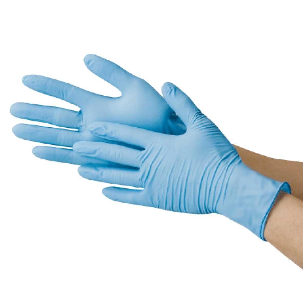 Kawanishi Kogyo Nitrile Disposable Gloves Powder-Free Blue LL #2041 1 Box (100 pieces)