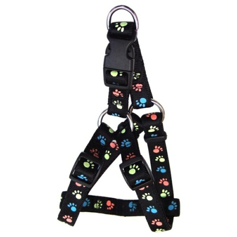 Okano ONS Glow-in-the-Dark Foot Harness #10 Black (Cats & Extra Small Dogs)