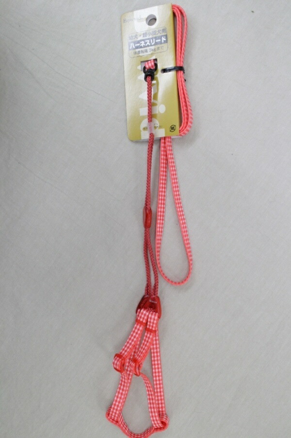 Amble Harness Lead Gingham Red Only 1 item