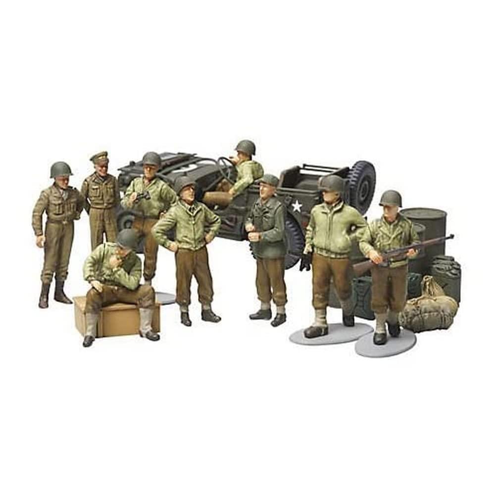 Tamiya 1/48 Military Miniature Series No.52 U.S. Army Infantry Frontline Rest Set Plastic Model Kit 32552