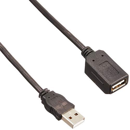 ELECOM USB Cable Extension USB 2.0 (USB Type-A Male to USB Type-A Female) Built-in Magnet 1m Graphite USB-EAM1GT