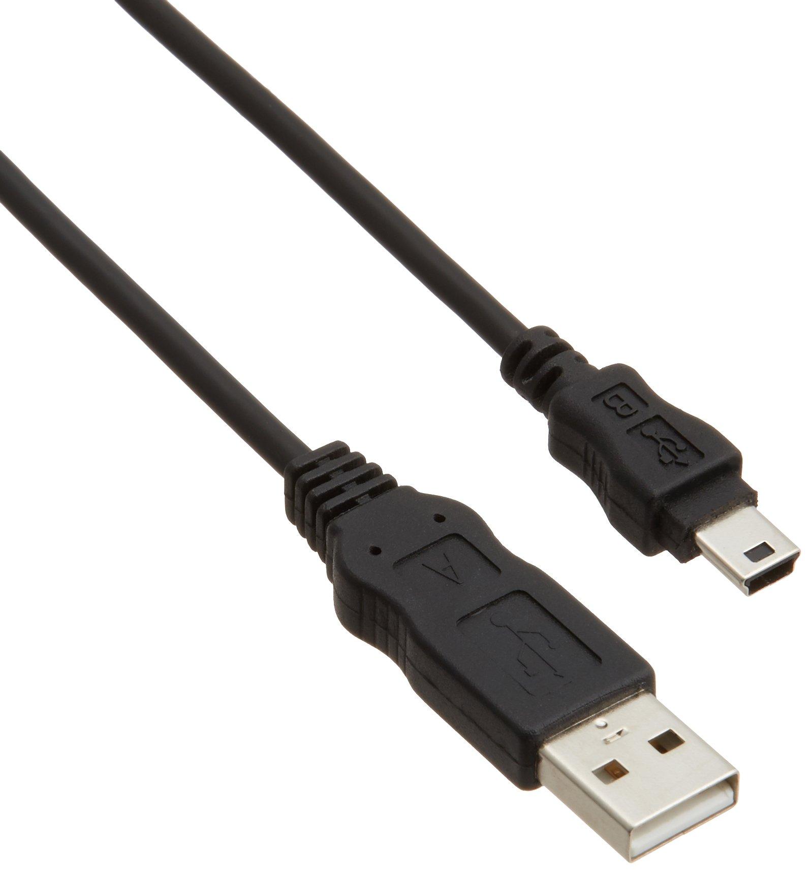 ELECOM USB Cable  USB 2.0 (USB Type-A Male to miniB Male) RoHS Directive Compliant 2m Black USB-ECOM520