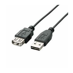 ELECOM USB Cable Extension USB 2.0 (USB Type-A Male to USB Type-A Female) Reversible Connector 3m Black U2C-DE30BK