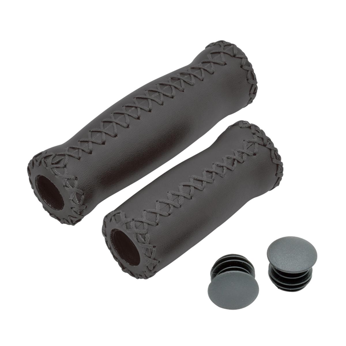 Velo Bicycle Grips [Barrel-Shaped Grips] Black 127mm/92mm Long & Short VLG-617-3A Small