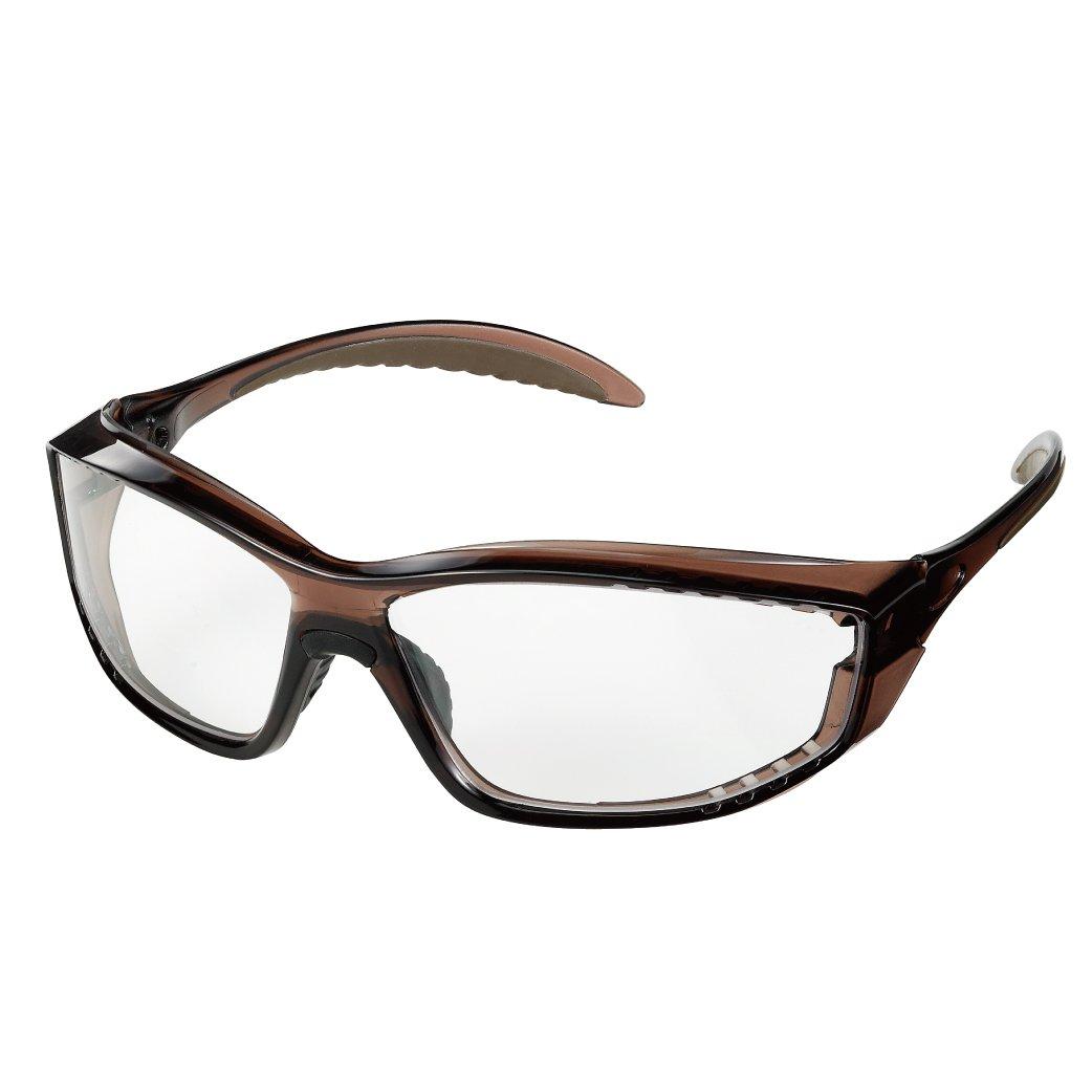 HOZAN Safety Glasses 5-Step Adjustable Temple Angle Impact-Resistant (Hammer-Proof) Anti-Fog Coating Z-641