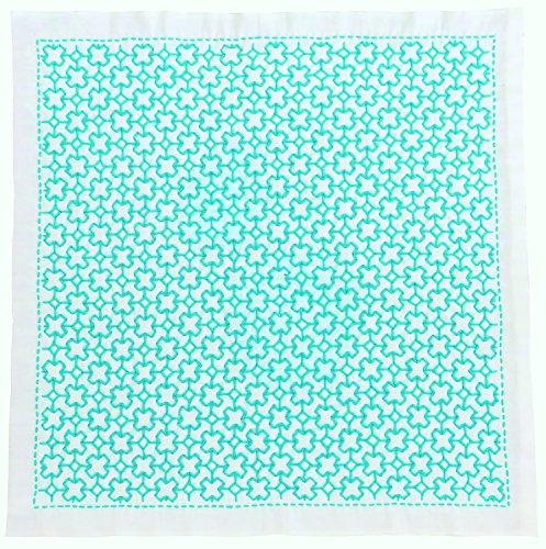 Olimpas Silk Sashiko Kit: Single-Stitch Flower Dishcloth Cross-Stitch SK-316