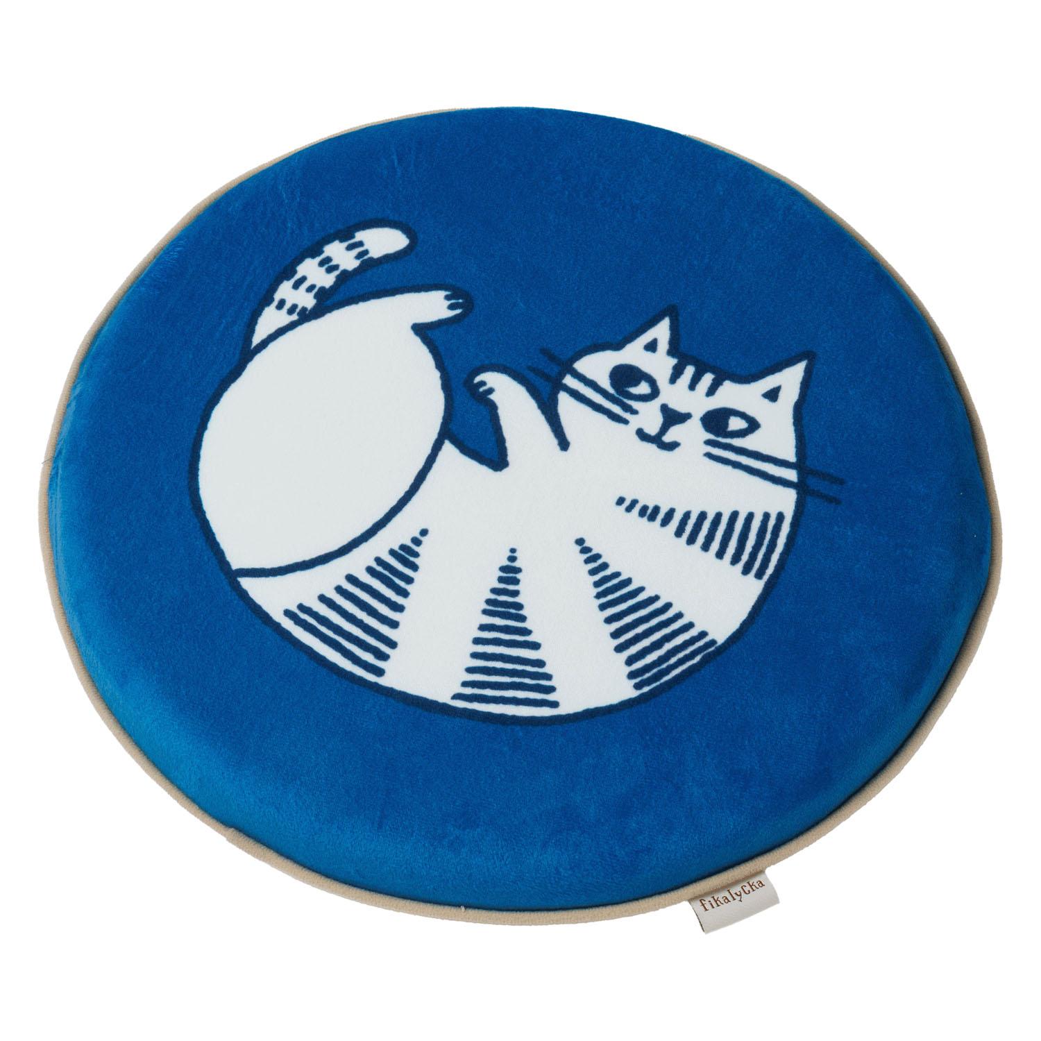 fikalycka Seat Cushion Blue × Light Brown