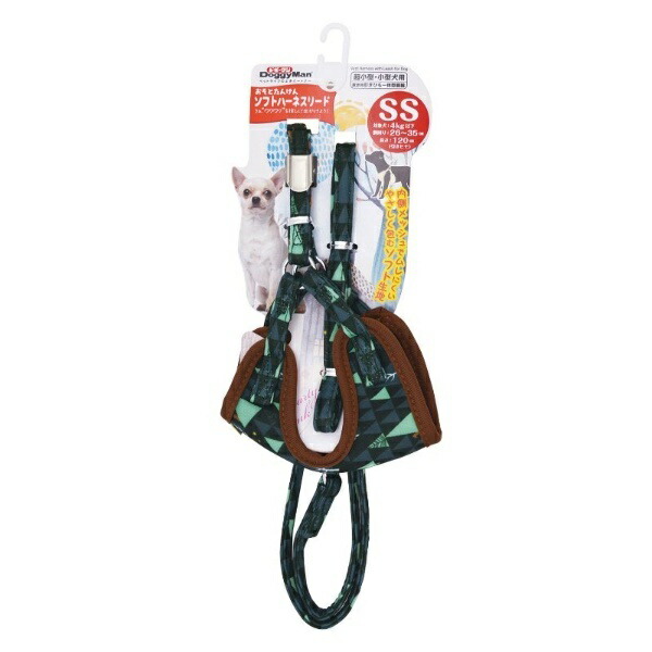 Doggyman Outdoor Exploration Soft Harness Lead SS Hide-and-Seek