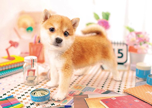 EPOCH 108-Piece Jigsaw Puzzle: Animals/Pets - Dog, Let's Play! (18.2×25.7cm) 01-065 Includes Glue, Spatula, and Point Card EPOCH