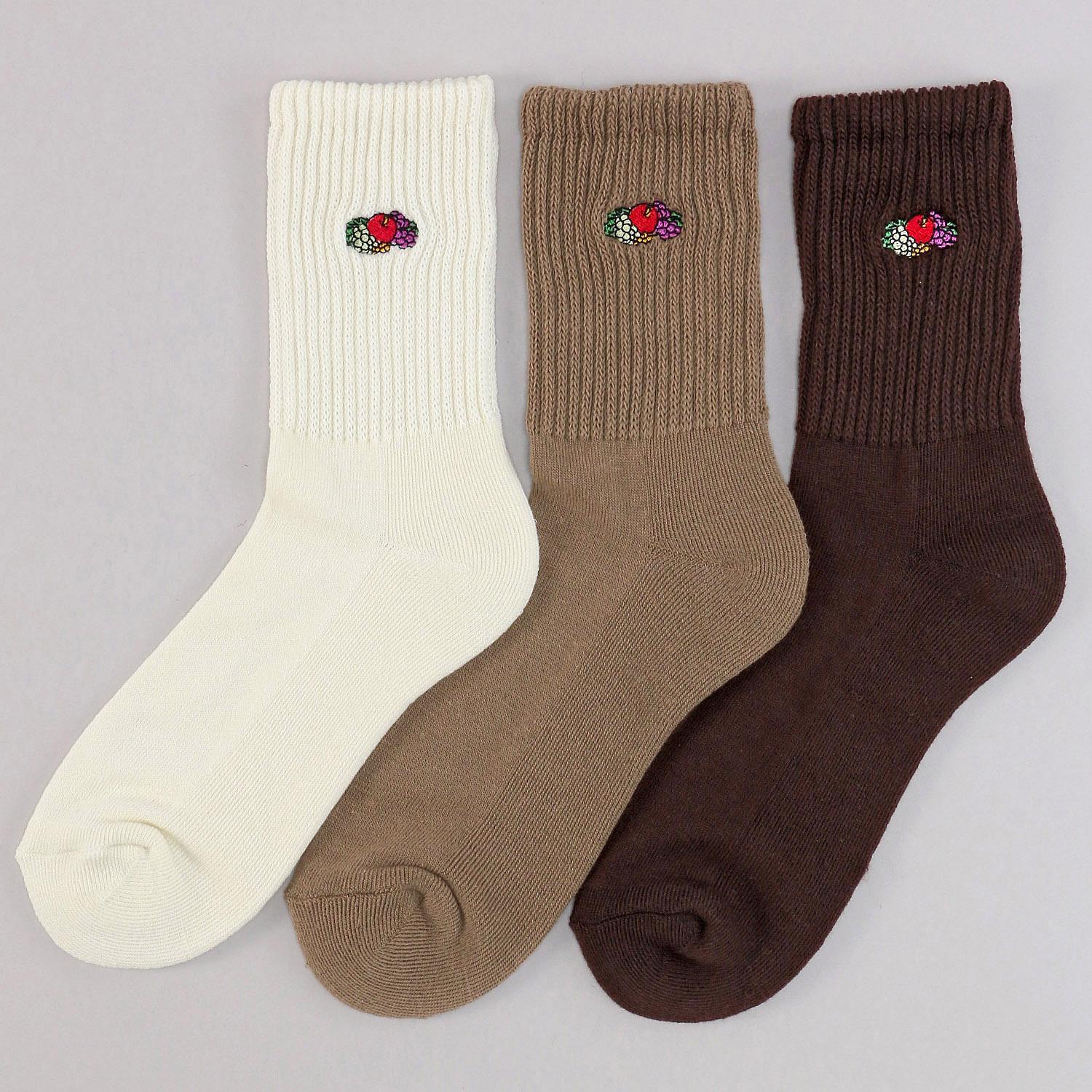 FRUIT OF THE LOOM  3-Pair Pack  Richell Knit Socks