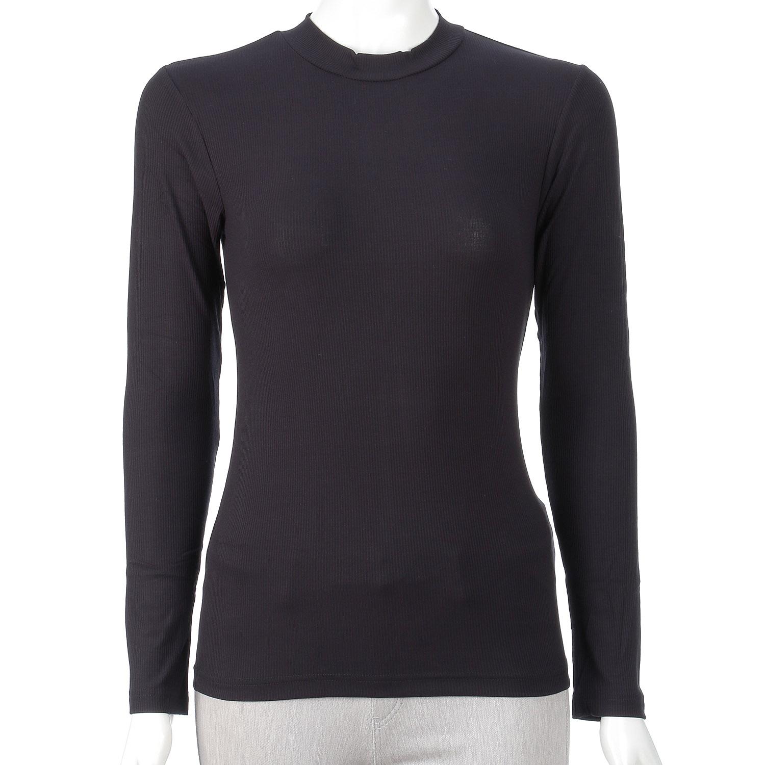 Coordinate Underwear Mock Neck Black M