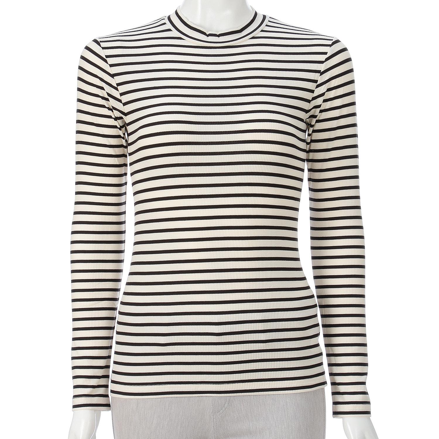 Coordinate Underwear Mock Neck Striped LL (2L)
