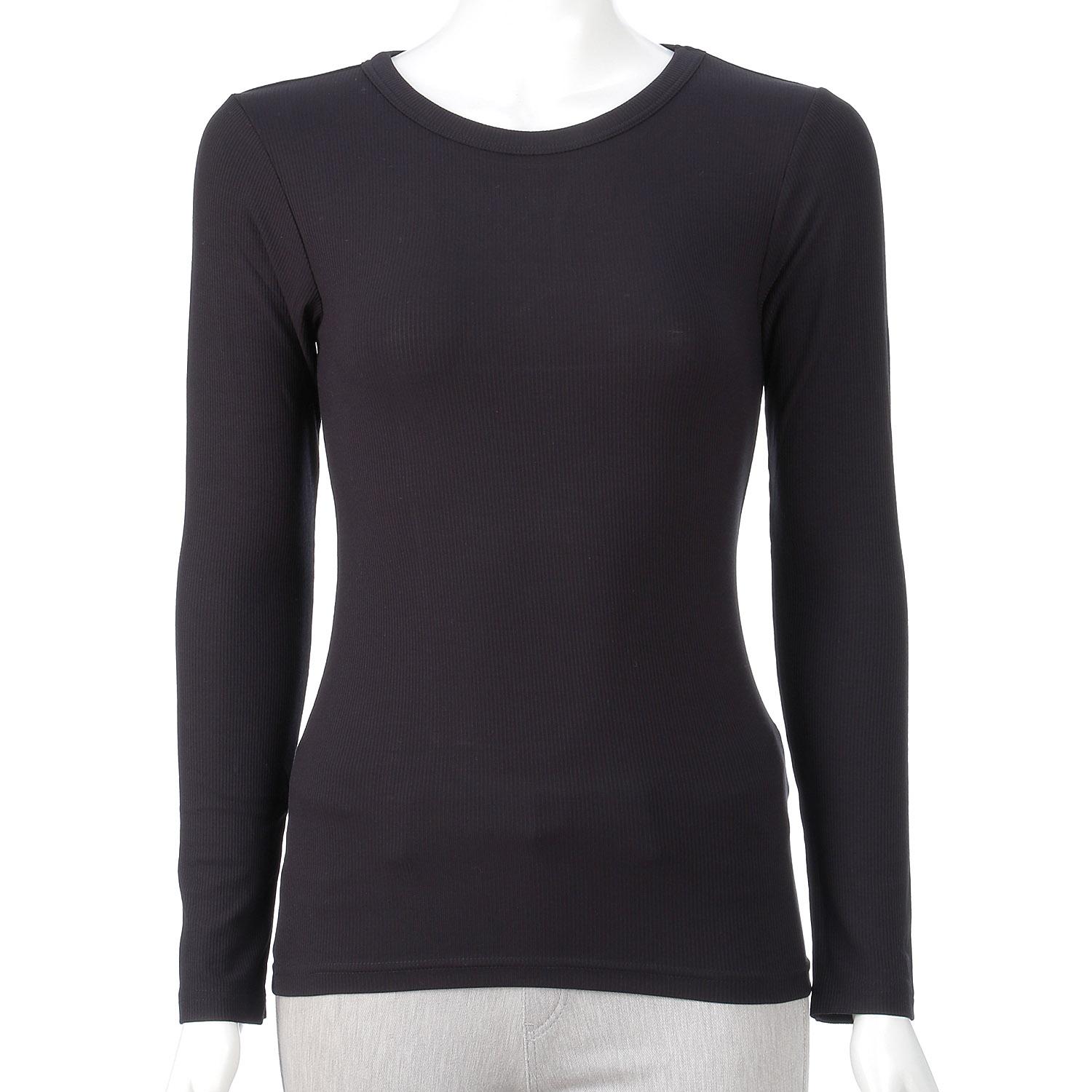 Coordinate Underwear Crew Neck Black L