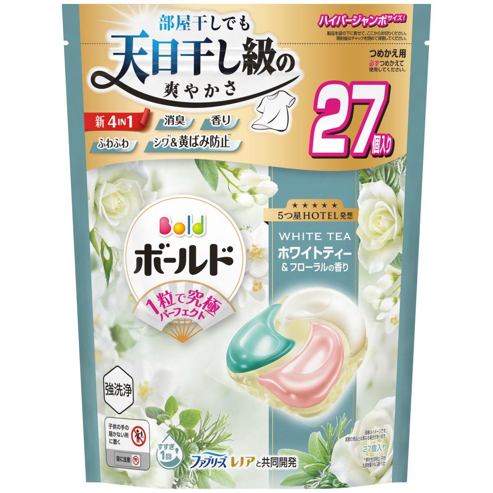 宝洁　BOLD　凝珠洗涤剂　心动白茶花香型　补充装　超大容量　1包（27粒）
