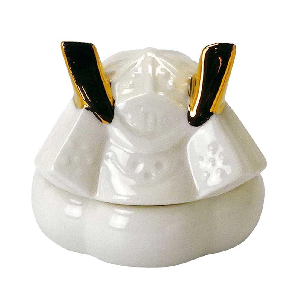 Yamako Kabuto with Delicacies, White 6.5x6.5xH6cm 25397