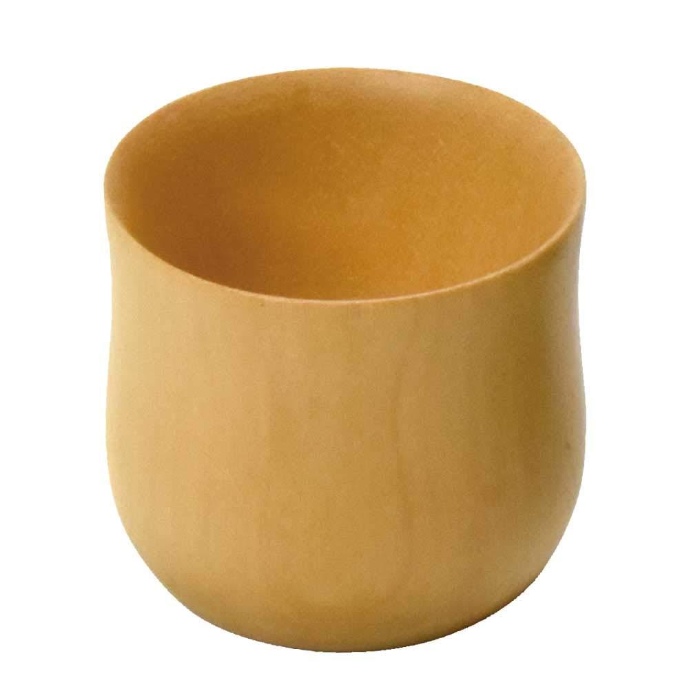Yamako Wooden Wide-Mouth Chiyoguchi Jar Natural φ5.5xH5cm 27723