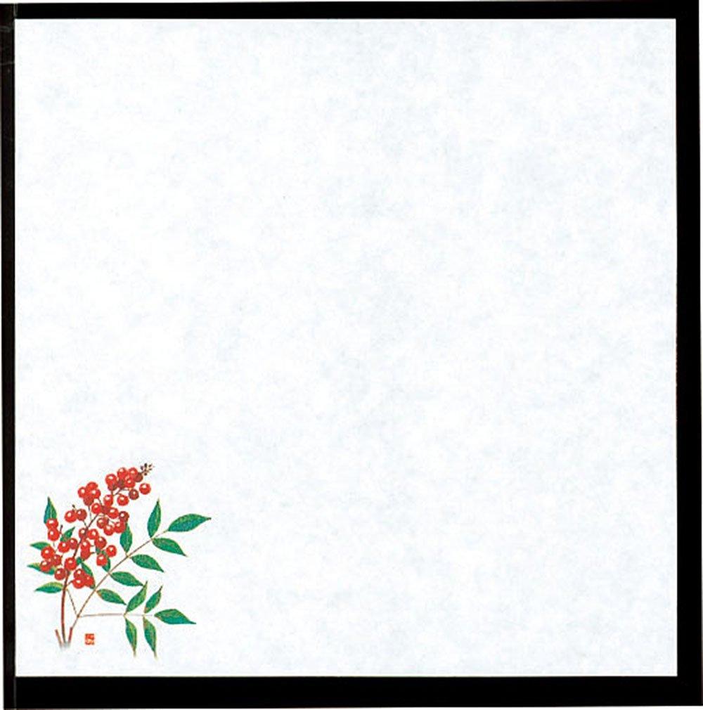 Yamako Yōbi Non-Fluorescent Paper Four Seasons Oil-Resistant Cover Paper (Small) Nanten 100 Sheets Approx. 15x15cm 64919