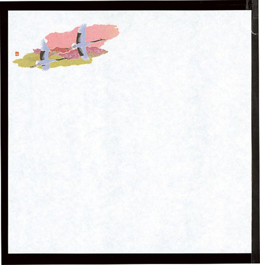 Yamako Yomi Non-Fluorescent Paper Four Seasons Oil-Resistant Cover Paper (Small) Crane 100 Sheets Approx. 15x15cm 65013