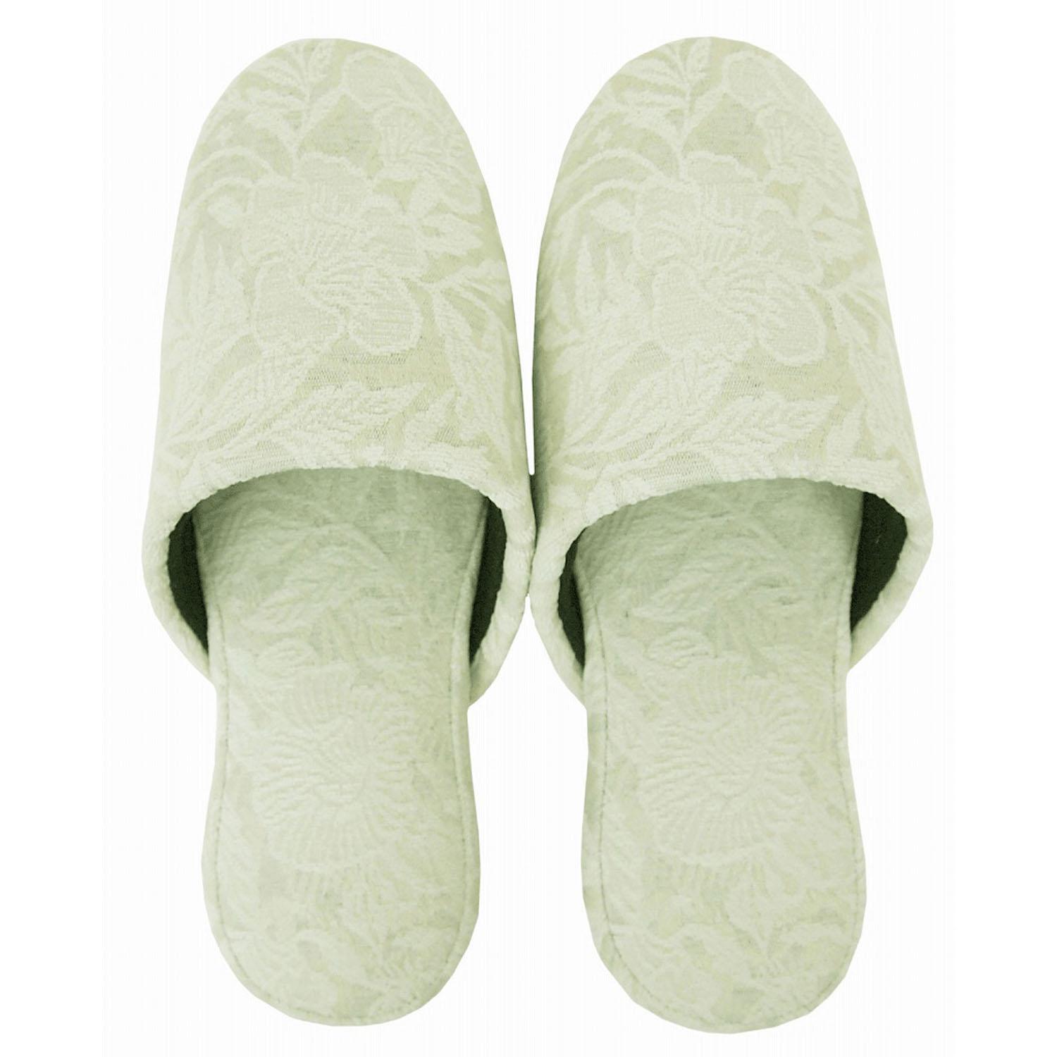 Plain Flower Hanging Slippers 62 Light Green