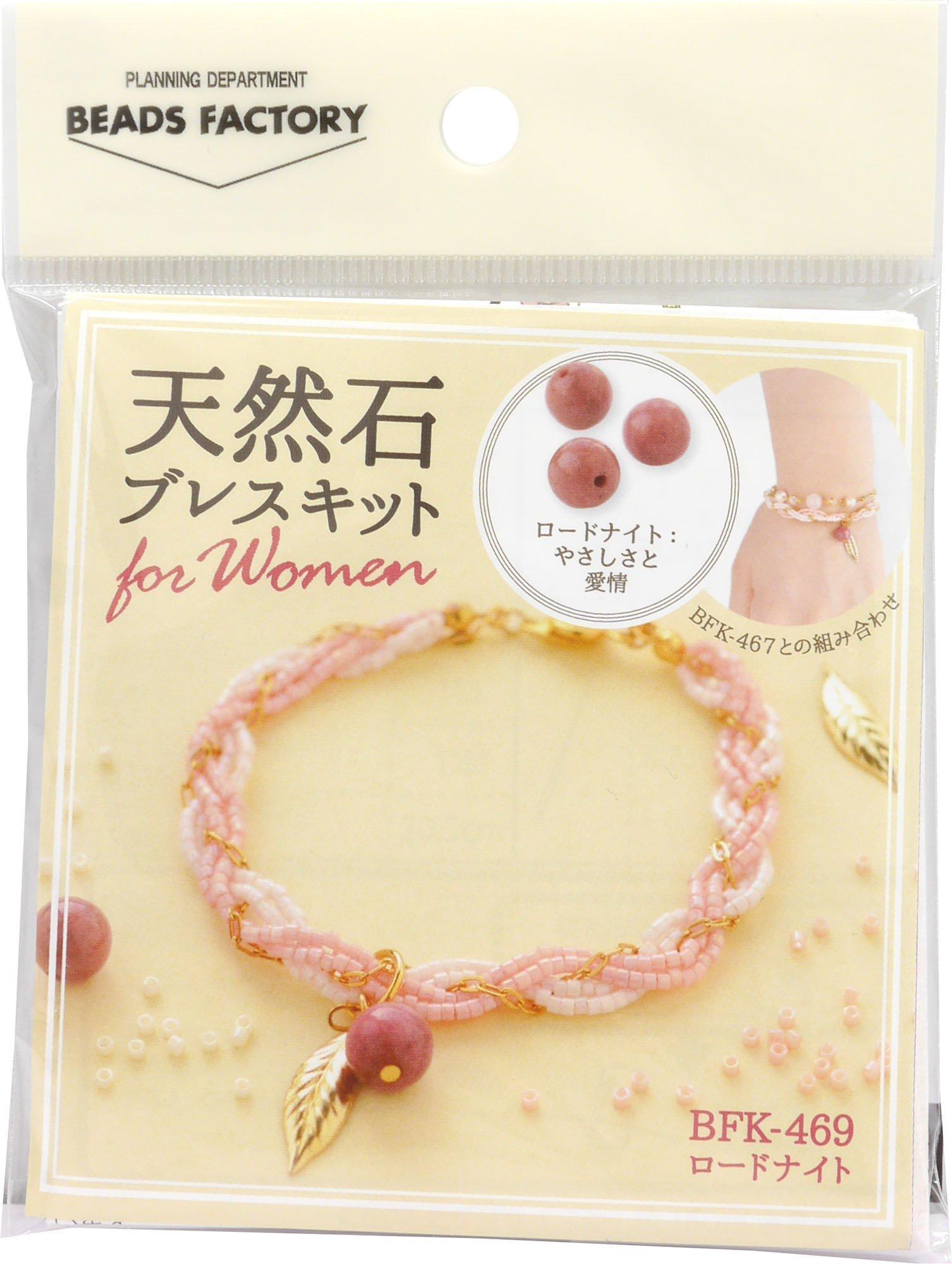MIYUKI Bead Kit Natural Stone Bracelet Kit for Women Rhodonite BFK-469