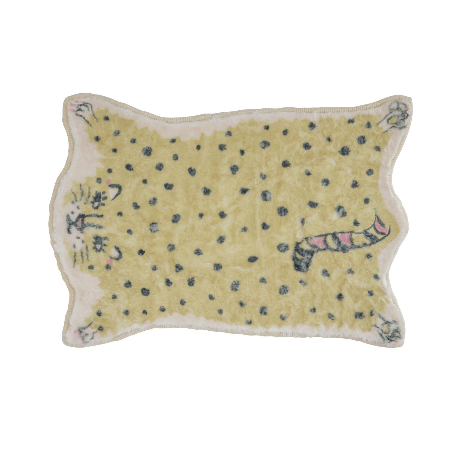 Flying Squirrel Floor Mat S - Lemon Leopard