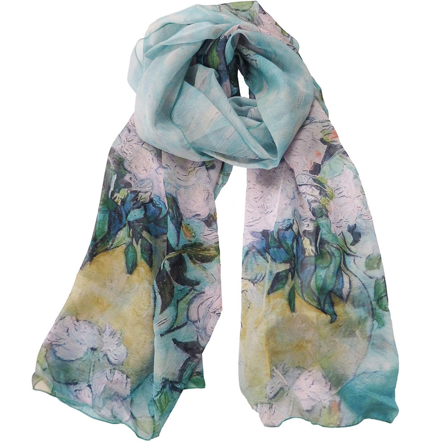 Masterpiece Stole ~Museum Art Collection~ Van Gogh's “White Roses”