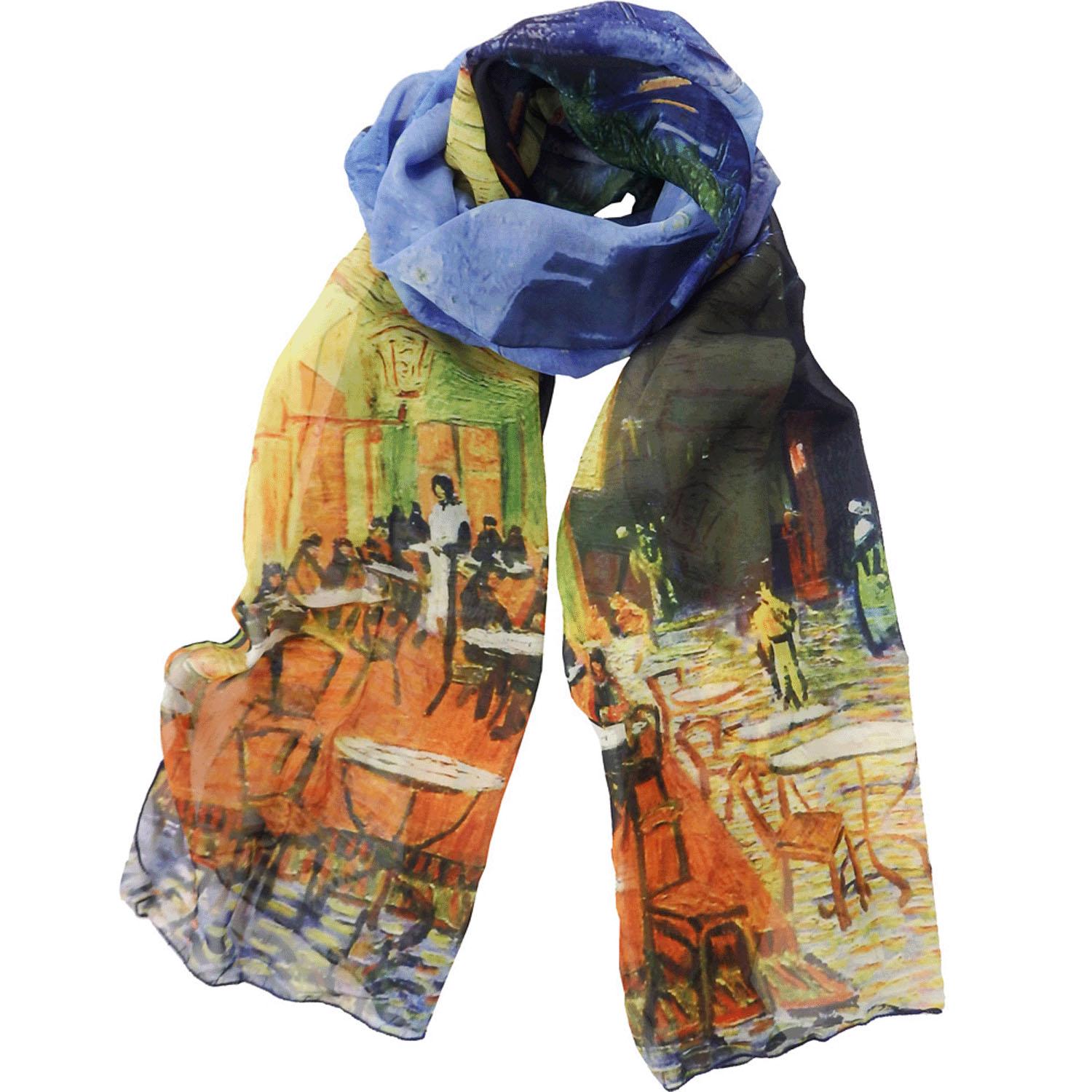 Masterpiece Stole ~Museum Art Collection~ Van Gogh's “Café Terrace at Night”