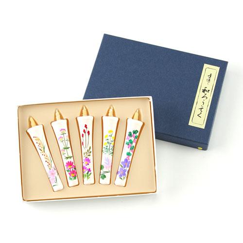 Autumn Flowers Japanese Candles