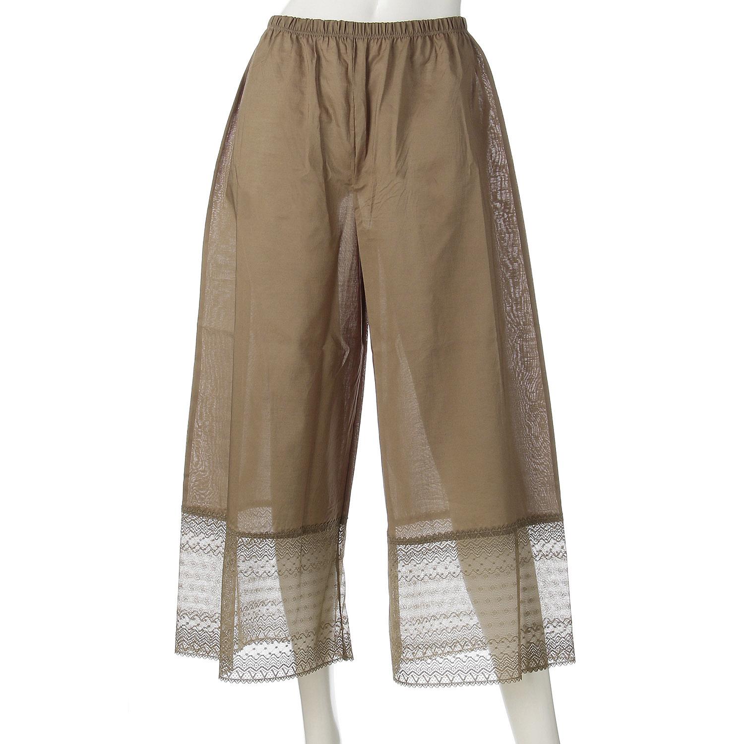 Show Off! Knee-Length Long Bottoms Brown L