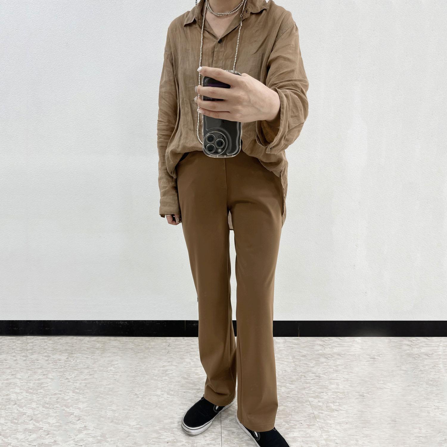 D.D.D Conjunction Straight Pants Camel (AW Color) LL (2L)