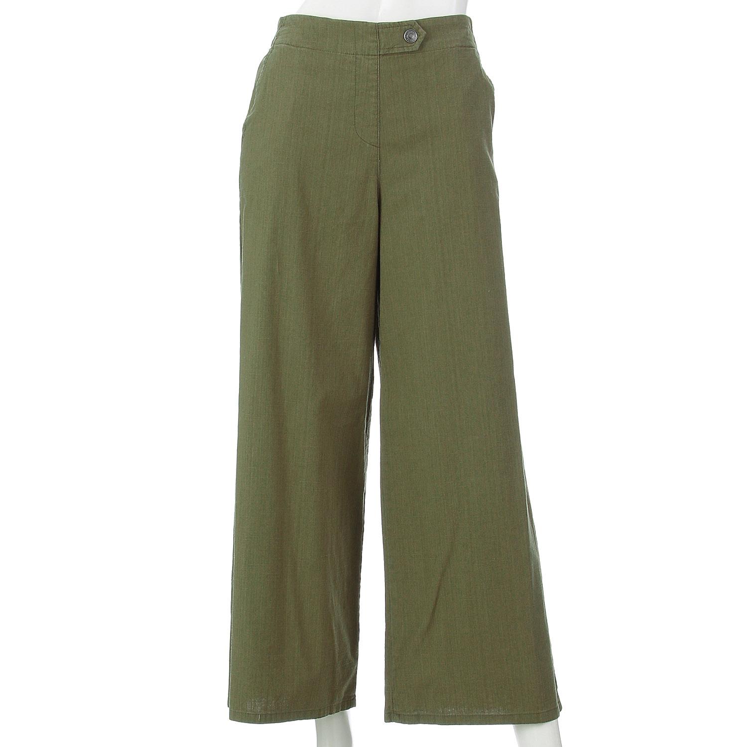 Cotton Slub Baggy Pants Khaki LL (2L)