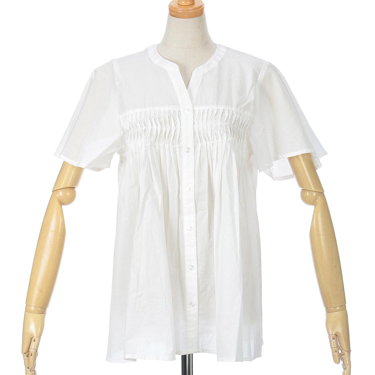 Flip Flow Pinstripe French Sleeve Blouse