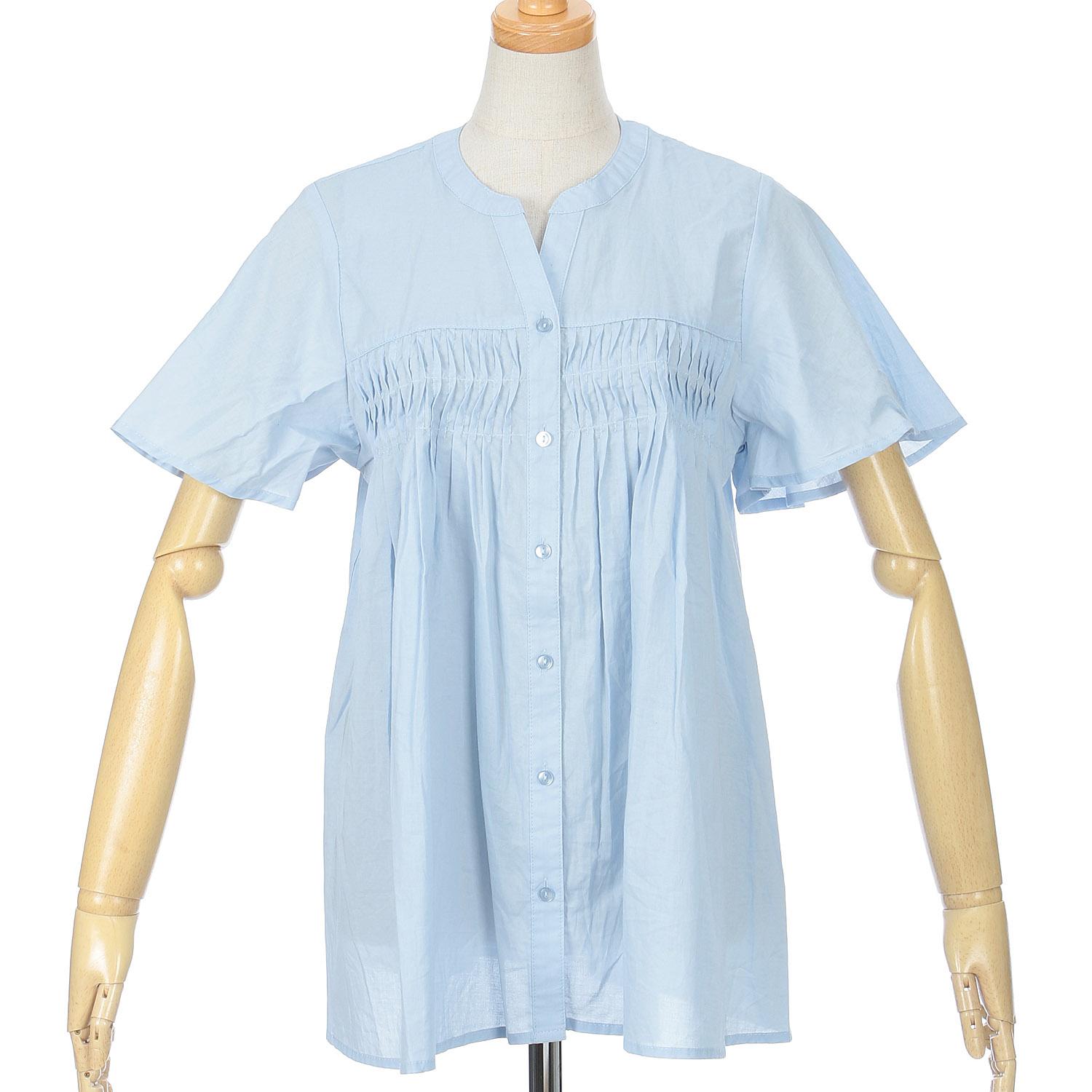 Flip Flow Pinstripe French Sleeve Blouse