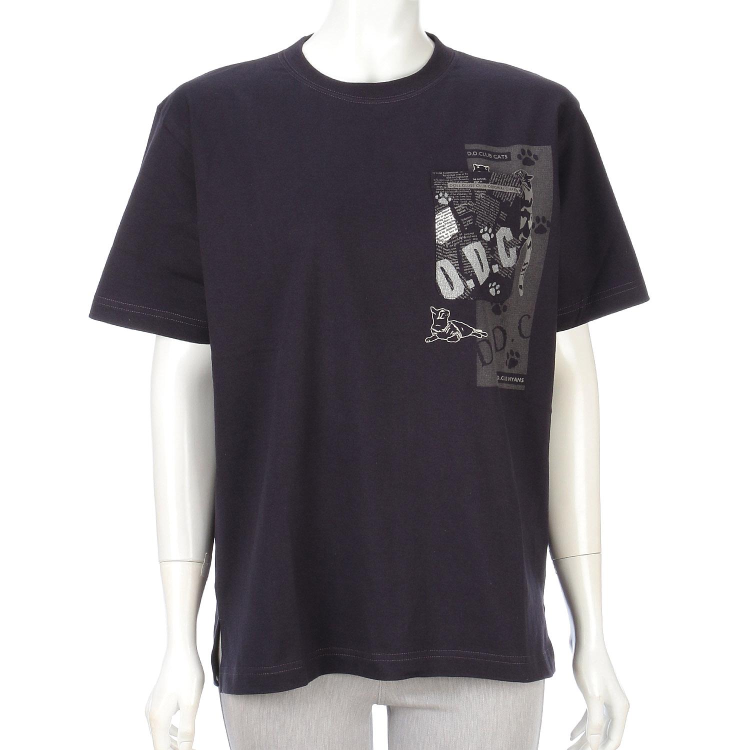 DDCLUB Long T-Shirt with Cat Pocket