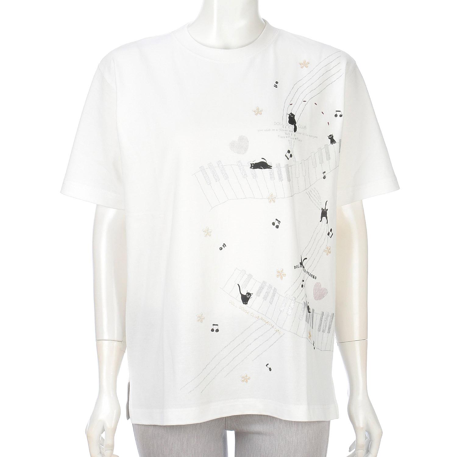 DDCLUB Long T-Shirt Cat MUSIC