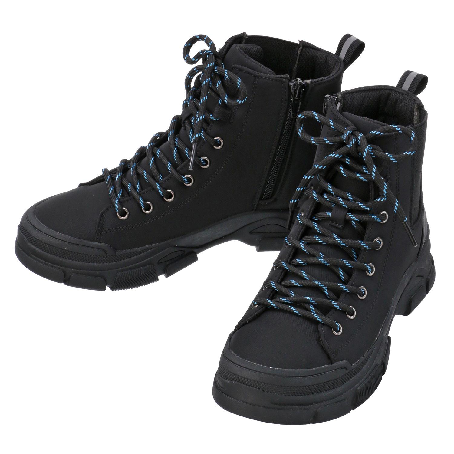 TOKYO CANPGO Nylon High-Cut Waterproof Sneakers - Black - LL (2L)