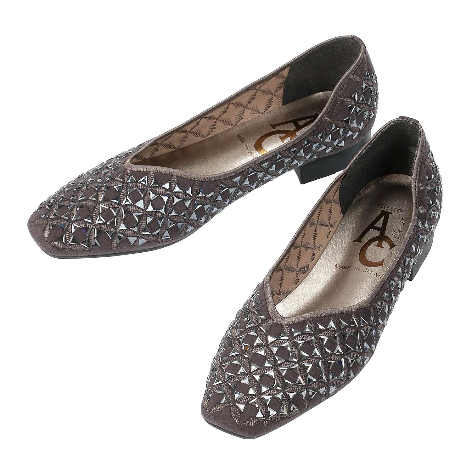 AC Stone-Embellished Pumps 7771