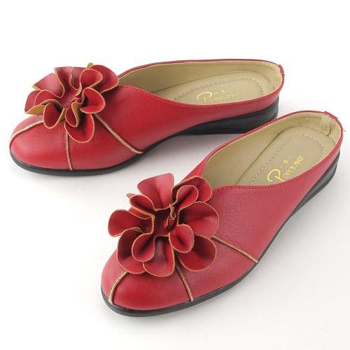 Flower Motif Slip-Ons  S1834