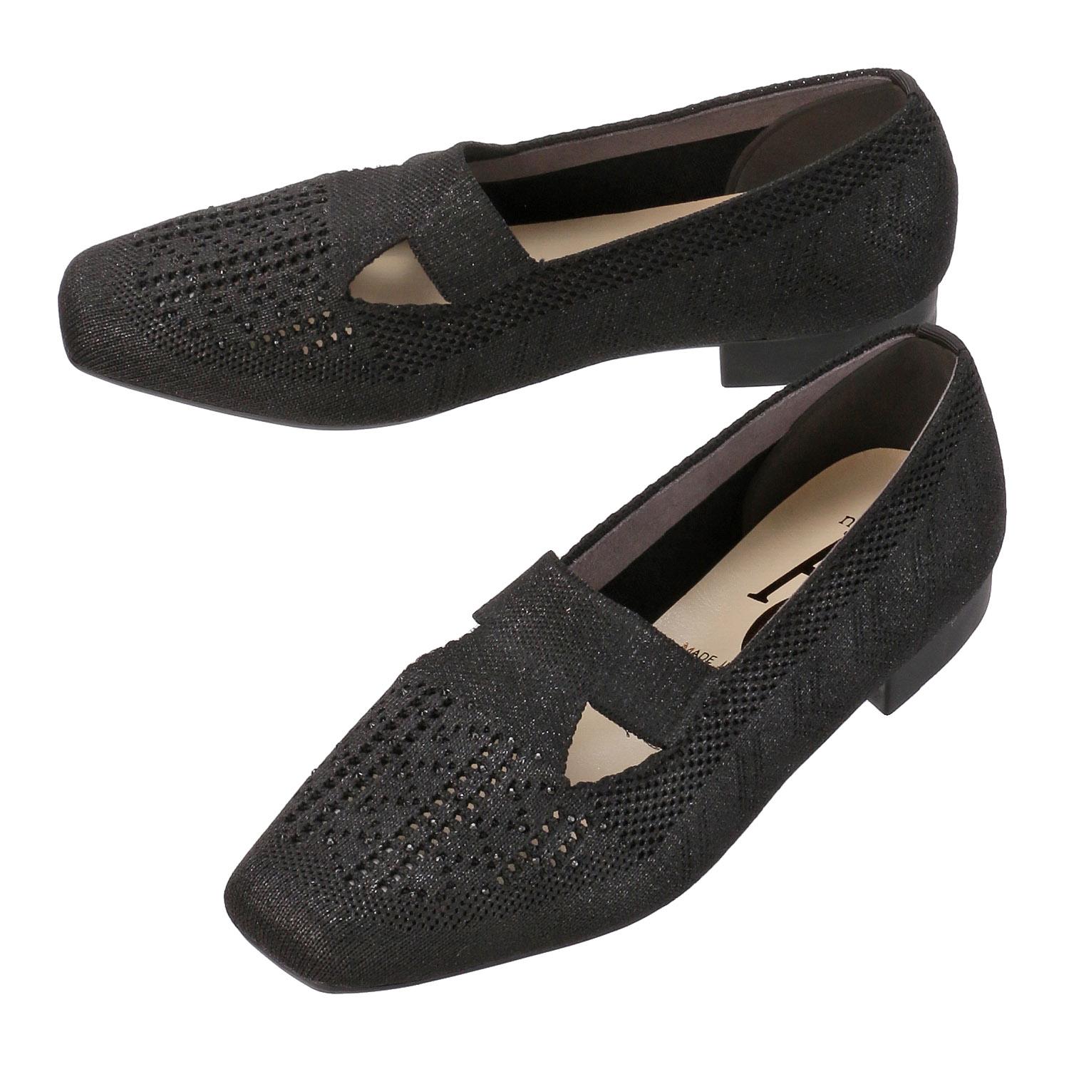 AC Square Knit Pumps 7003 Black 24.0 cm