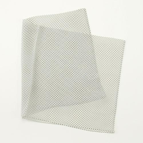 Made in Japan Pindot Silk Scarf 52×52 cm Off-White