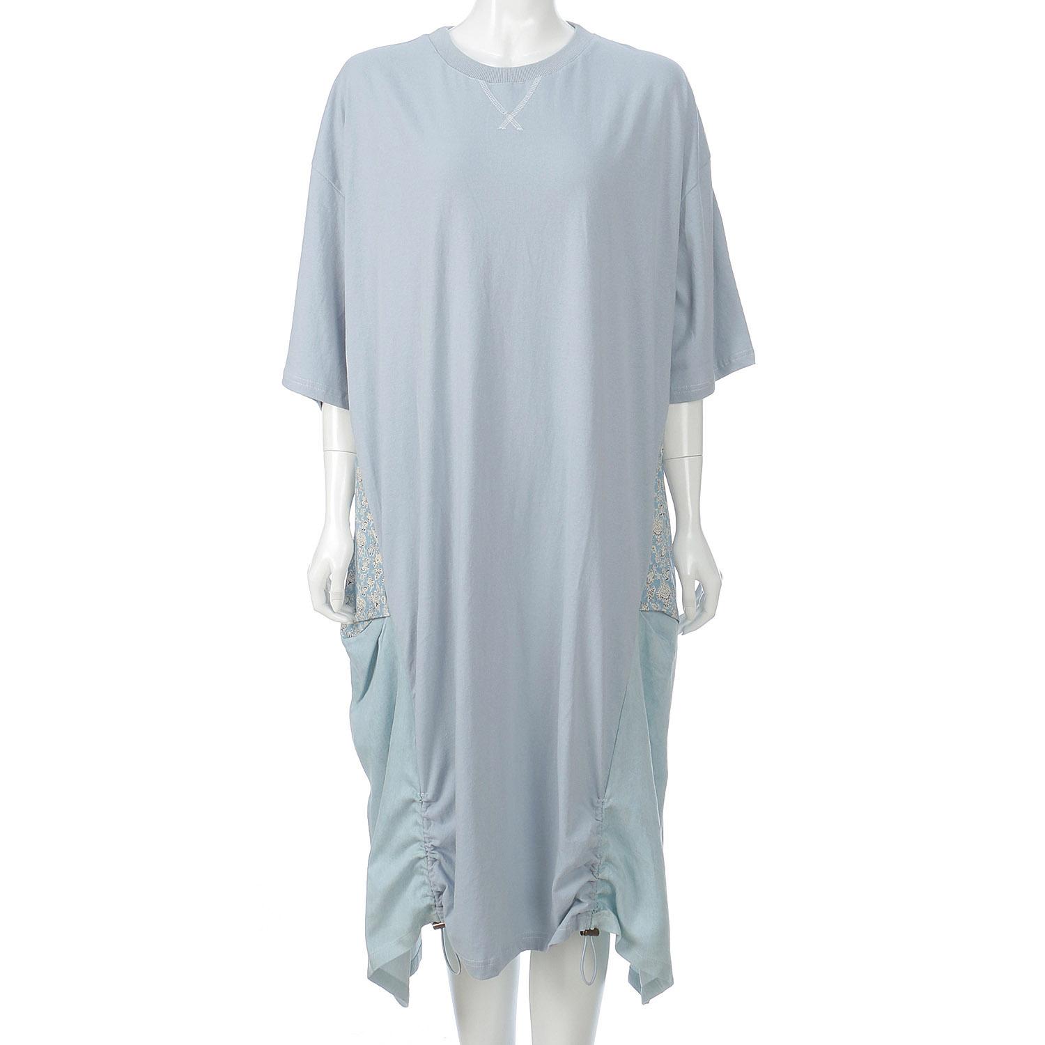 LUPILIEN Patchwork Hem Drawstring Dress - Used - F (Free)