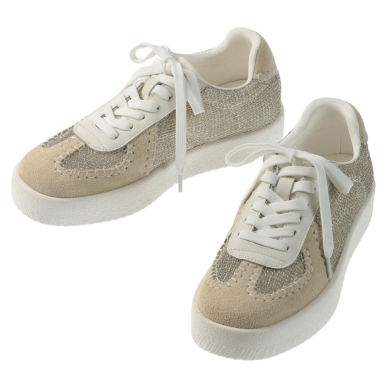 de ocho A de ocho Tulle Sneakers 52-568-1 Ivory 23.5cm