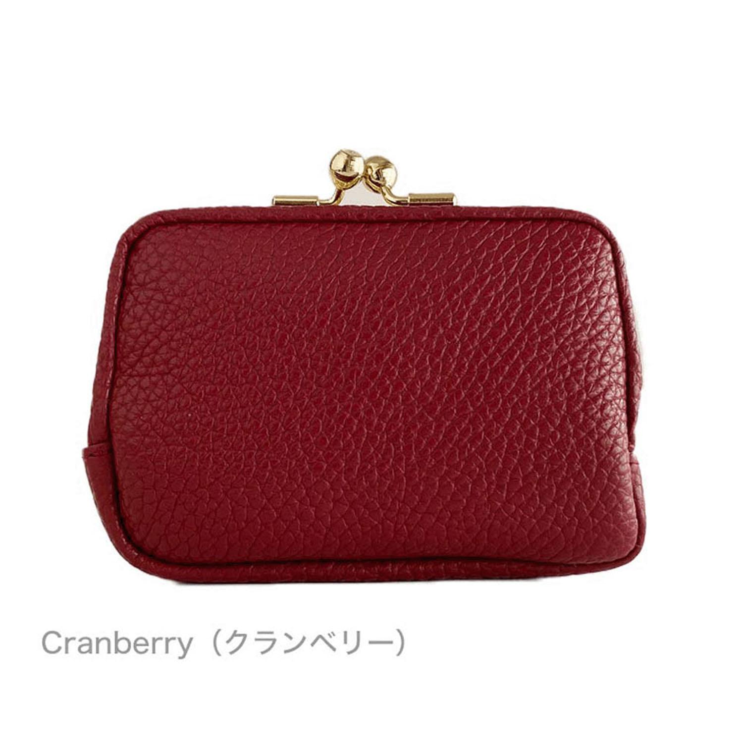 Japanese-made Gama-guchi Compact Wallet 34 Cranberry
