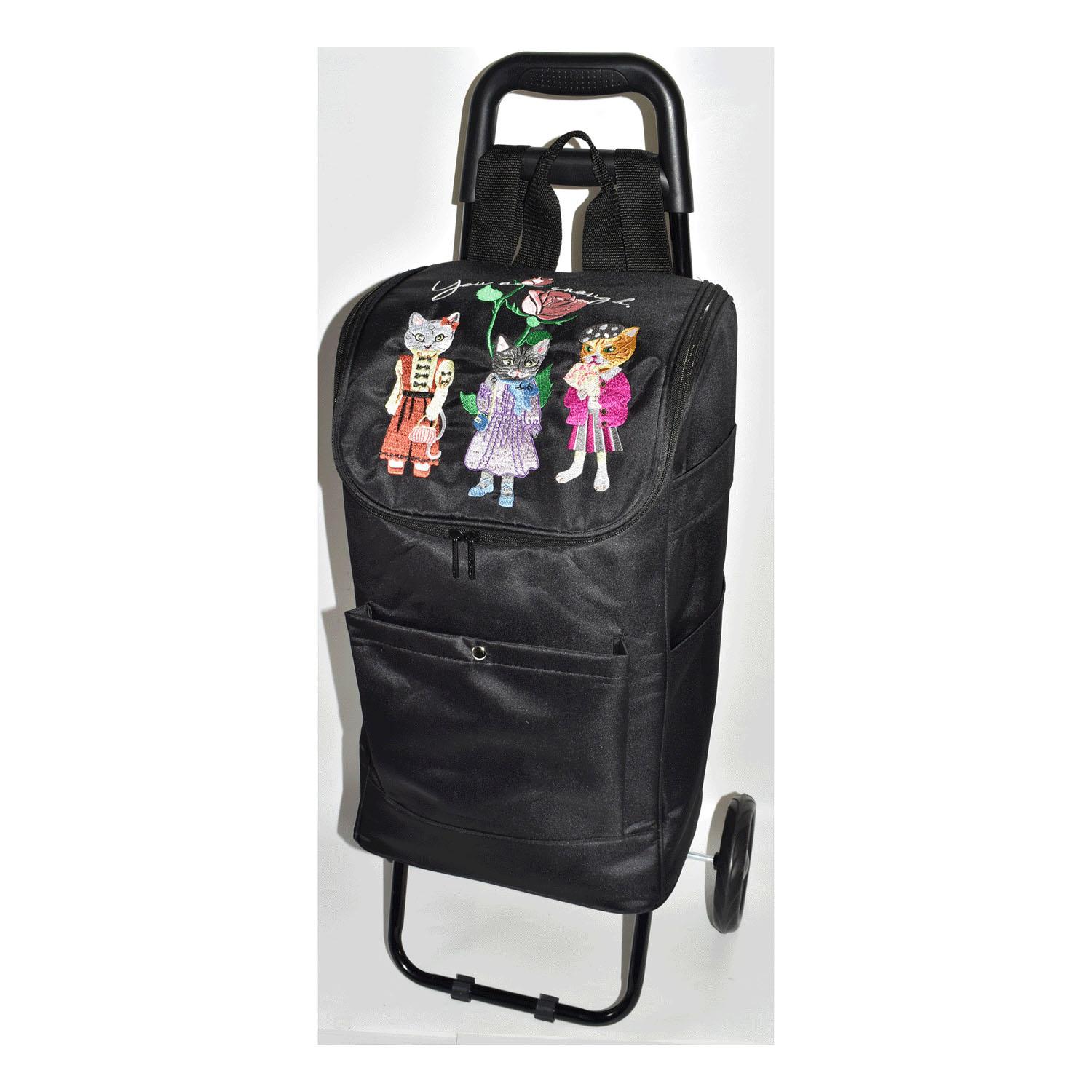 Cat Embroidery Carry Cart