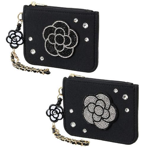 Camellia Pass Case with Zipper