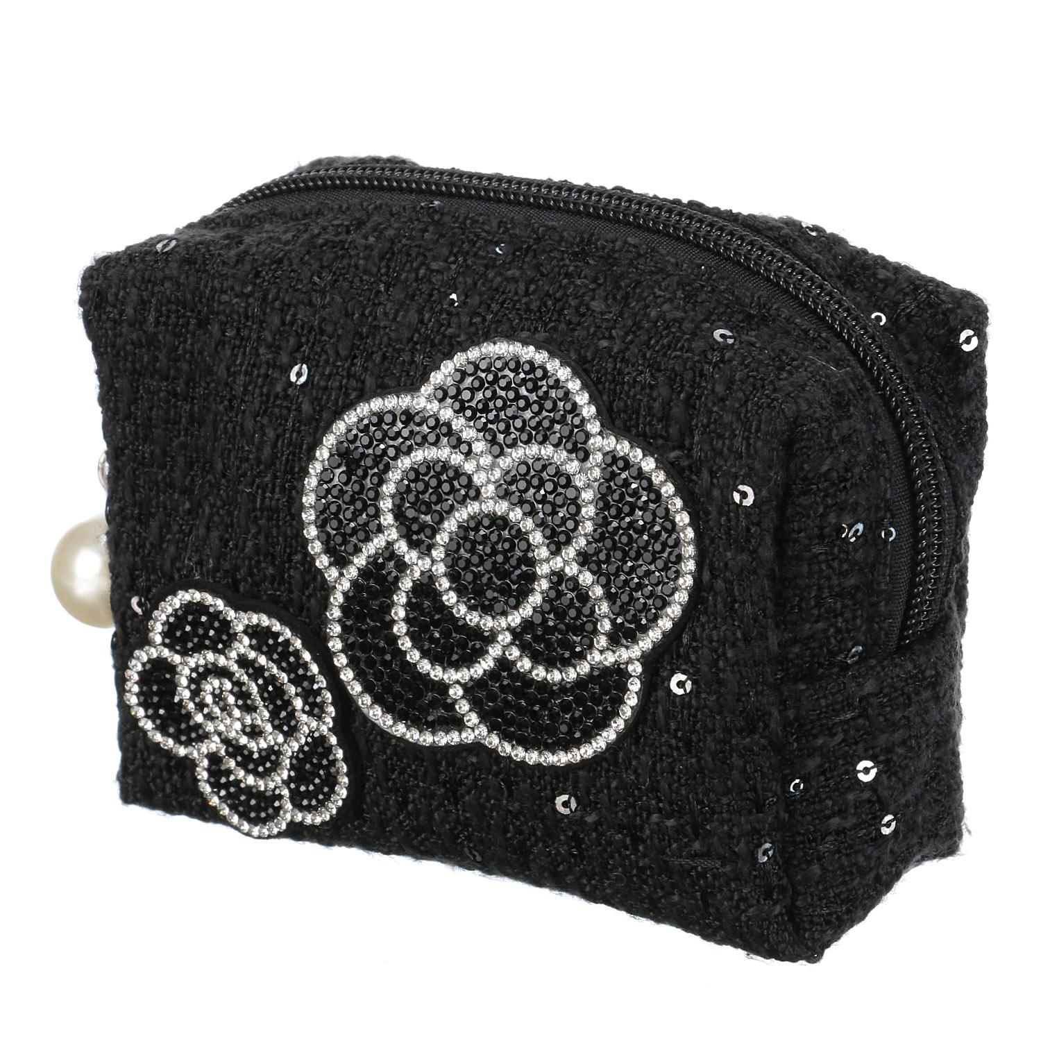 Decorative Tweed Pouch M