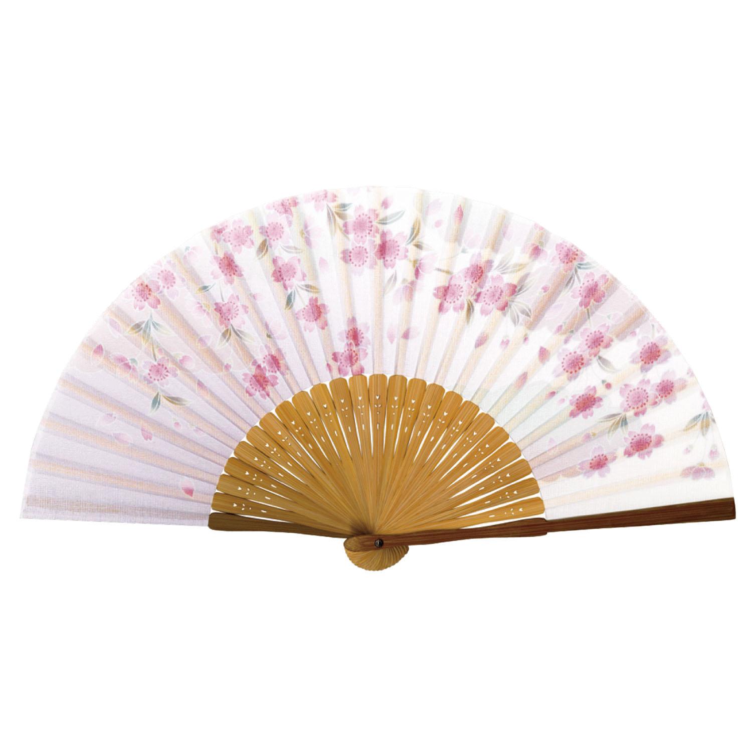 Women's Folding Fan  Poem of Flowers: Cherry Blossoms