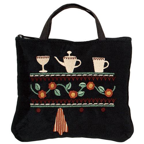 ATSUKO MATANO Embroidered Pouch for Dish Cabinet - Black