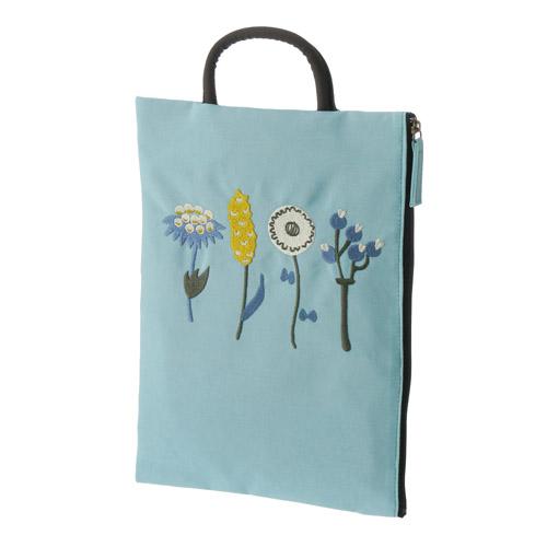 ATSUKO MATANO Embroidered Flat Pouch Botanical