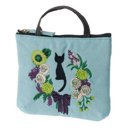 ATSUKO MATANO Embroidered Pouch Birthday Wreath